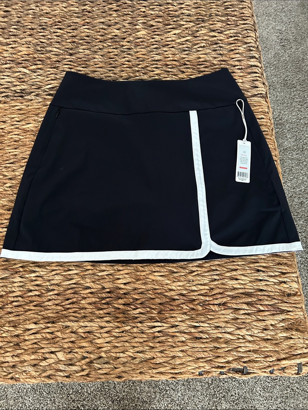 Kinona Black Simply Sassy Skort with White Trim